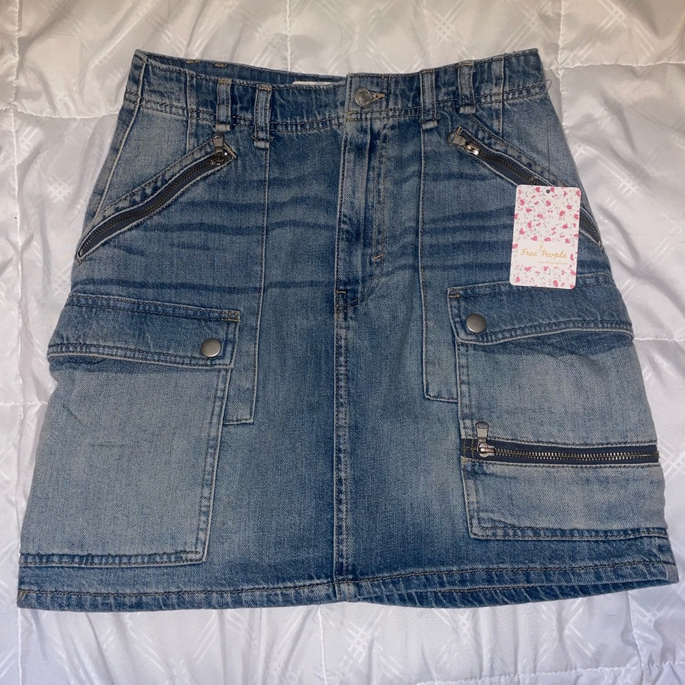 Free people Jean skirt